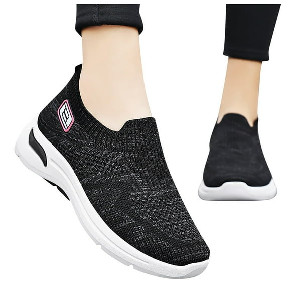 Mostsola Walking Shoes Women Sneakers Lightweight Sock Shoes Casual Mesh Tennis Shoes Slip on Shoes