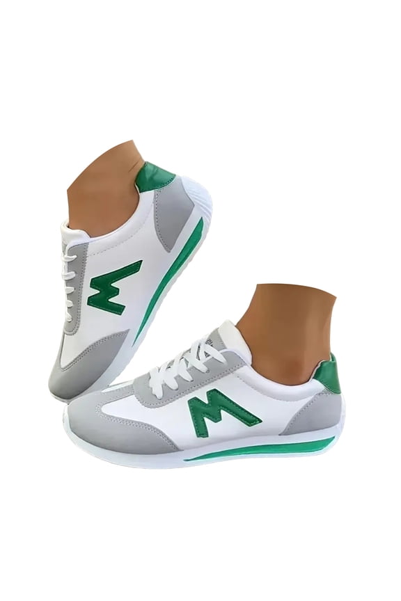 Walking Shoes Women Trendy Lace up Runnin Shoes Comfortable Athletic Shoes Fashion Sneakers