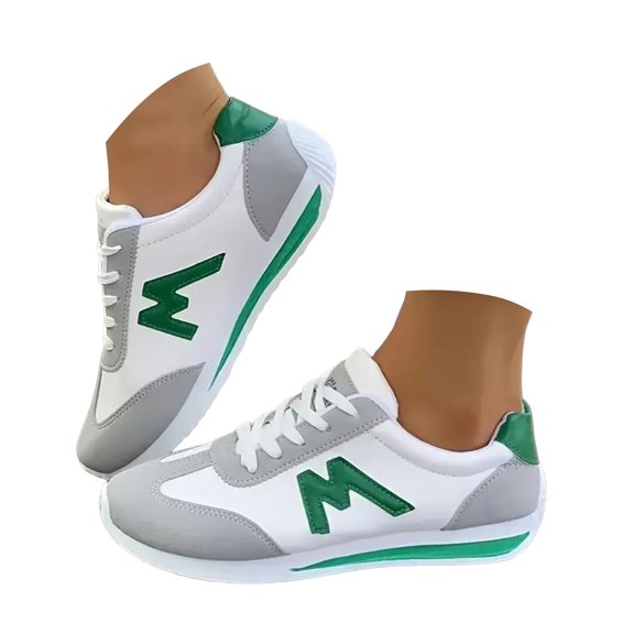 Mostsola Walking Shoes Women Trendy Lace up Runnin Shoes Comfortable Athletic Shoes Fashion Sneakers