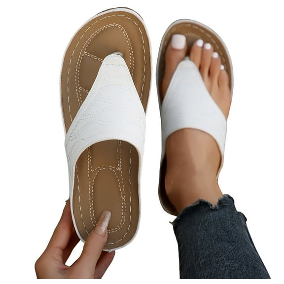 Mostsola Wedge Flip Flops for Women Orthopedic Sandals with Arch Support Comfortable Walking Sheos