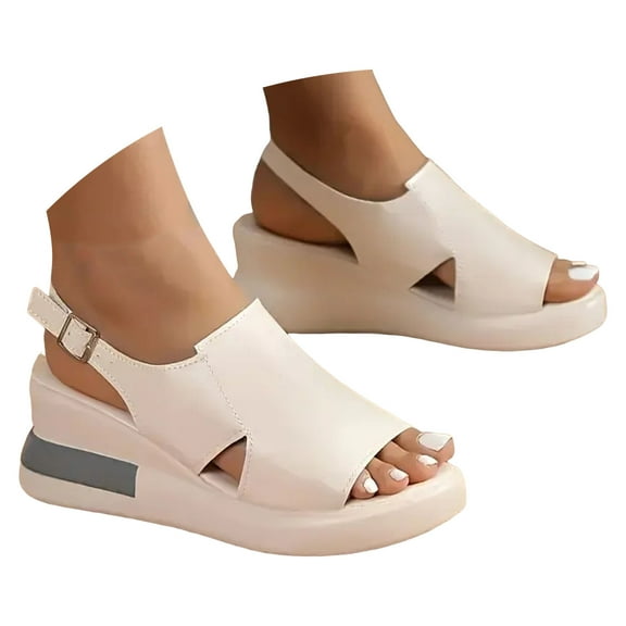 Mostsola Wedge Sandals for Women 2025 Slingback Heels Open Toe Fashion Platform Sandals