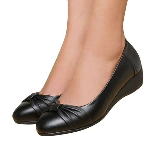 Mostsola Wedges Heels for Women Closed Toe Dress Shoes Business Casual Shoes Office Pumps Shoes