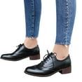 thumbnail image 1 of Mostsola Wingtip Oxfords Shoes for Women Lace up Vintage Derby Shoes Business Casual Shoes Black 5, 1 of 8