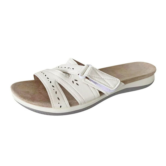 Mostsola Women's Fashion Slip on Sandals Anti Slip Flats Lightweight Athletic Yoga Summer Beach Shoes