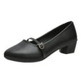 thumbnail image 1 of Mostsola Women's Low Block Heels Pumps Elegant Closed Toe Casual Shoes for Work Office, 1 of 6