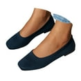 thumbnail image 1 of Mostsola Womens Ballet Flats Shoes Knit Mesh Lightweight Square Toe Slip on Flat Walking Shoes, 1 of 9