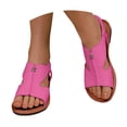 thumbnail image 1 of Mostsola Womens Flat Sandals Open Toe Slippers Lightweight Fashion Slingback Flats Beach Shoes, 1 of 9