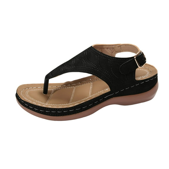 Mostsola Womens Flip Flops Arch Support Orthopedic Thong Sandals Comfort Slip on Slingback Wedges