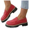 thumbnail image 1 of Mostsola Womens Loafers Shoes Lug Sole Casual Dress Shoes Platform Slip on Penny Loafer, 1 of 6