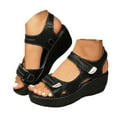 thumbnail image 1 of Mostsola Womens Platform Sandals Vintage Wedges Heels Arch Support Summer Slingback Shoes, 1 of 7
