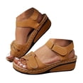 thumbnail image 1 of Mostsola Womens Sandals Adjustable Open Toe Platform Wedges Breathable Orthopedic Walking Sandals, 1 of 6