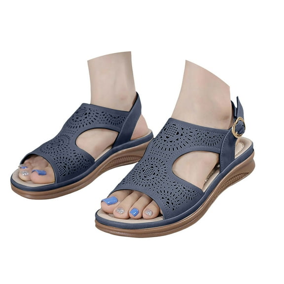 Mostsola Womens Sandals Comfort Walking Shoes Trendy Bohemian Slingback Summer Beach Shoes