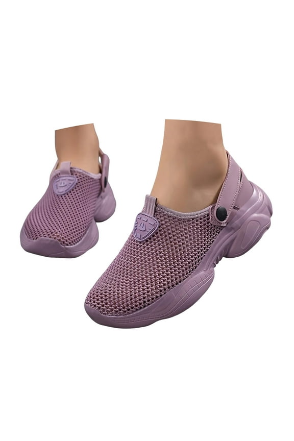 Womens Sandals Mesh Clogs for Women Adjustable Slip on Slippers Lightweight Slides Sandals