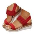 thumbnail image 1 of Mostsola Womens Sandals Wedge Espadrilles Dressy Slingback Heels Open Toe Platform Sandals, 1 of 8