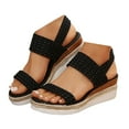thumbnail image 1 of Mostsola Womens Sandals Wedge Espadrilles Dressy Slingback Heels Open Toe Platform Sandals, 1 of 9