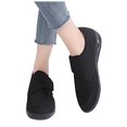 thumbnail image 1 of Mostsola Womens Sneakers Slip on Shoes Knit Mesh Platform Waling Shoes Adjustable Nurse Shoes, 1 of 9