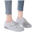 thumbnail image 1 of Mostsola Womens Sneakers Slip on Shoes Knit Mesh Platform Waling Shoes Adjustable Nurse Shoes, 1 of 9