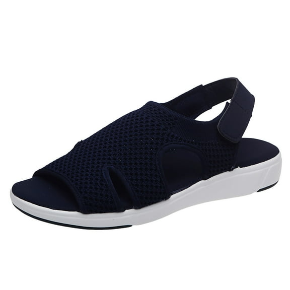 Mostsola Womens Walking Sandals with Arch Support Breathable Hollow out Slingback Platform Sandals
