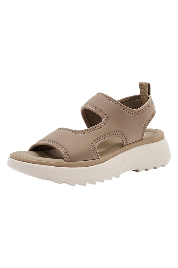 Womens Walking Shoes Lightweight Wedges Heels Anti-Slip Slingback Beach Shoes