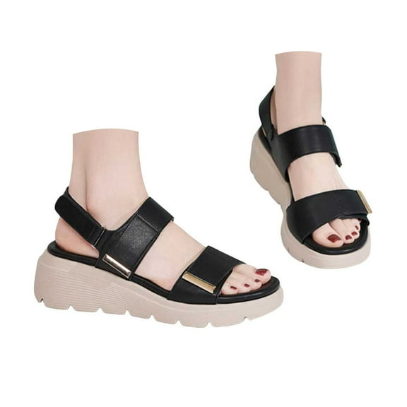 Mostsola Womens Wedge Sandals Trendy Slingback Walking Shoes Lightweight Summer Dress Shoes