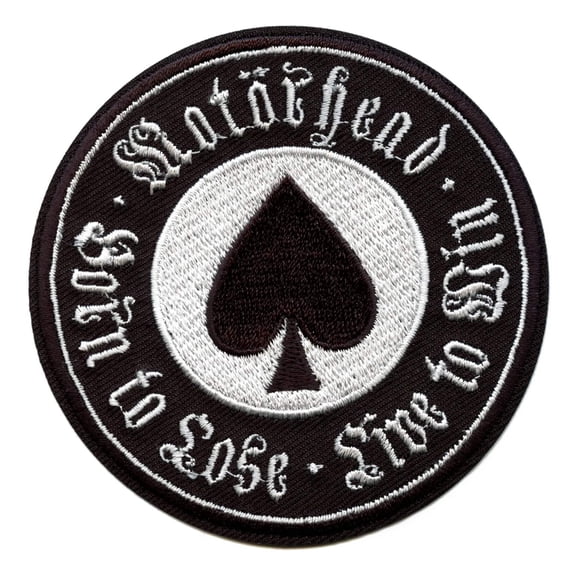 Motrhead Live To Win Patch Born To Lose Embroidered Iron On