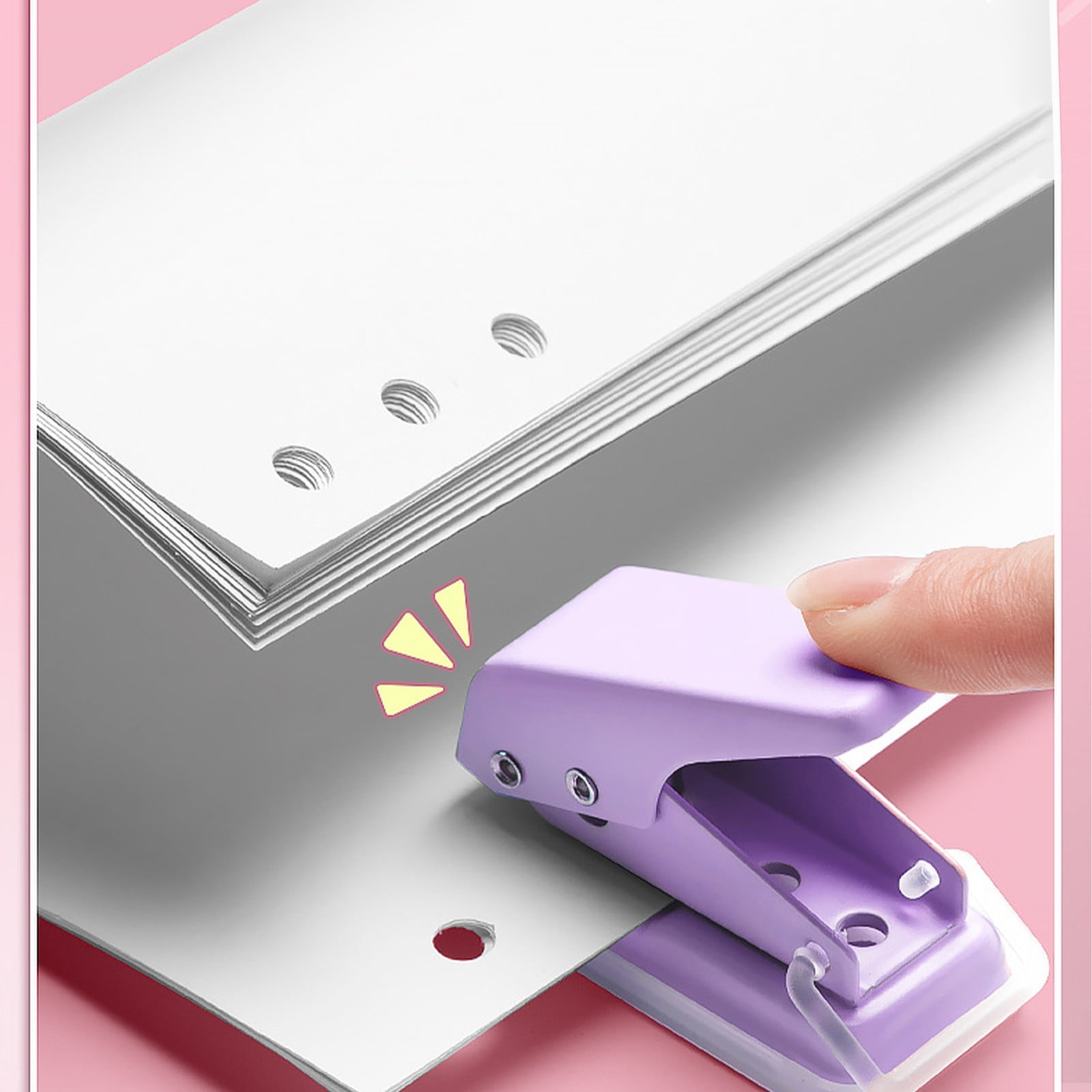 Koogel 3PCS Paper Hole Punch Set - Circle Punches 1", 5/8", 3/8" For Scrapbooking, Cards, DIY Crafts