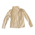 thumbnail image 1 of Mote Women's Lightweight Soft Faux Suede Zip Up Drape Jacket (Khaki, XL), 1 of 1