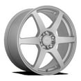 thumbnail image 1 of Motegi Aluminum Rim MR143 CS6 15X6.5in Hyper Silver Finish, MR14356508440, 1 of 3