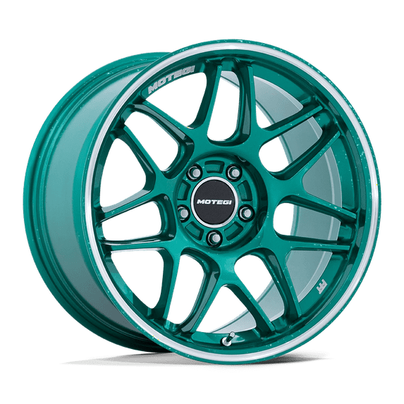 Motegi Flow Formed Aluminum Wheel MR158 18x9.5 5x120 HOK-GRN MCH 35mm, MR158ED18955235