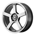 thumbnail image 1 of 1 Motegi 18X9 5X114.3/5X120 +45 MR116 FS5 DARK SILVER W/ MACHINED FLANGE Wheel Rim, 1 of 1