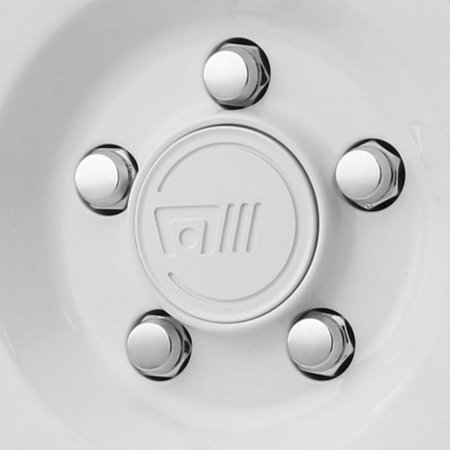 Motegi Racing Wheel Center Hub Cap Snap-In 65.3mm Rally White