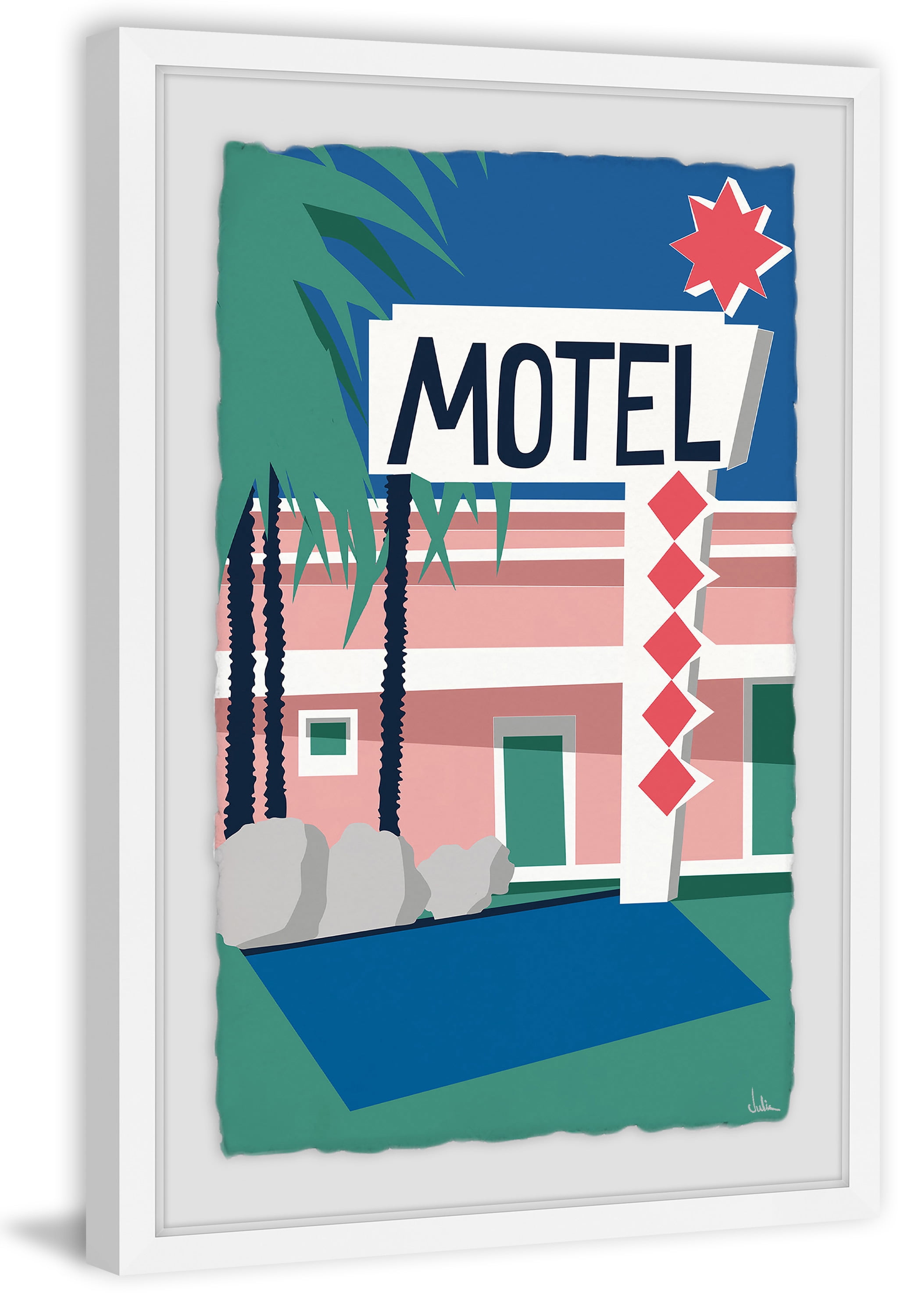 Motel II Framed Painting Print