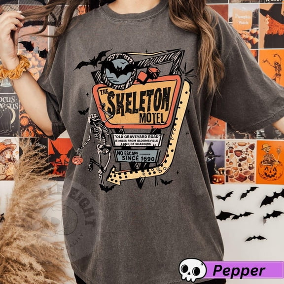Motel Retro Funny Halloween Tshirt, Haunted Mansion Halloween, Trendy Halloween Tshirt TH090611