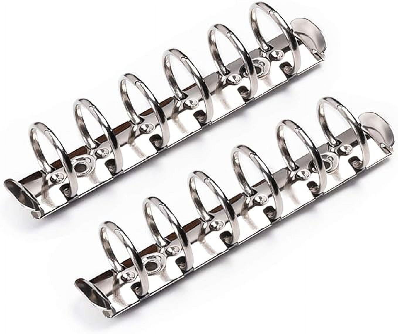 Moterm 2 Pieces 6Hole Ring Binder Mechanisms Replacement Kit for Binder Planners (A7 Size