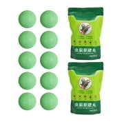 Moth Balls for Outdoor Use Rodents Pack of 10 Deterrent for Rats Mothballs Rat Repellent for Outside to get rid of mice Permanently from Home Garage Barn Boat RVs etc (2 Packs)