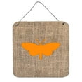 thumbnail image 1 of Moth Burlap And Orange Aluminium Metal Wall Or Door Hanging Prints - 6 x 6 In., 1 of 1