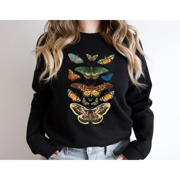 Moth Cottagecore Bug Aesthetic Insect Cottage Core Sweatshirt All Size S-5Xl