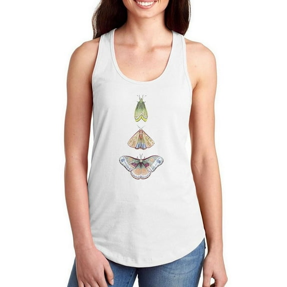 Moth Fairies Ii Racerback Tank Women -Grace Popp Designs, Female XX-Large