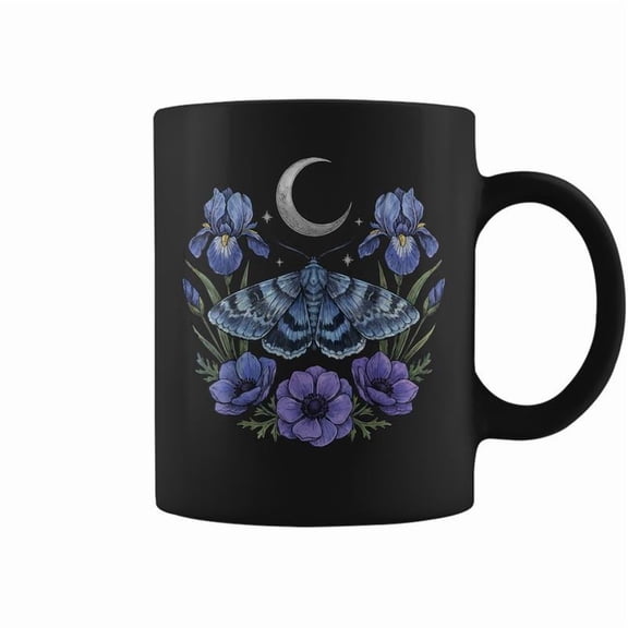 Moth Goblincore Aesthetic Cottagecore Coffee Mugs