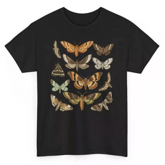 Moth Goblincore Aesthetic T-Shirt - Vintage Cottagecore Graphic Tee Unisex S-5XL Hot Trending Shirt, Vintage Birthday Gift