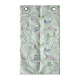 thumbnail image 1 of Moth Hanging Pocket Organizer, Butterfly Motif on Polka Dots Ornamental Spring Wings Freedom Season, Printed Polyester Storage Bag with Pockets, 21" x 31", Pale Purple and Mint Green, 1 of 2