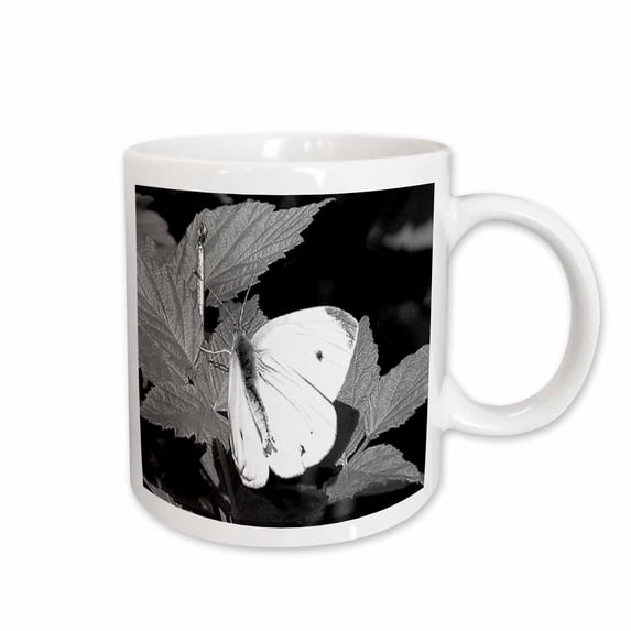 3drose, Moth in Black and White, 15oz Mug