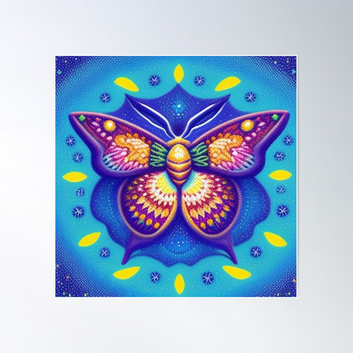 Moth Magic Poster Wall Art, Modern Wall Decor For Living Room Bedroom ...