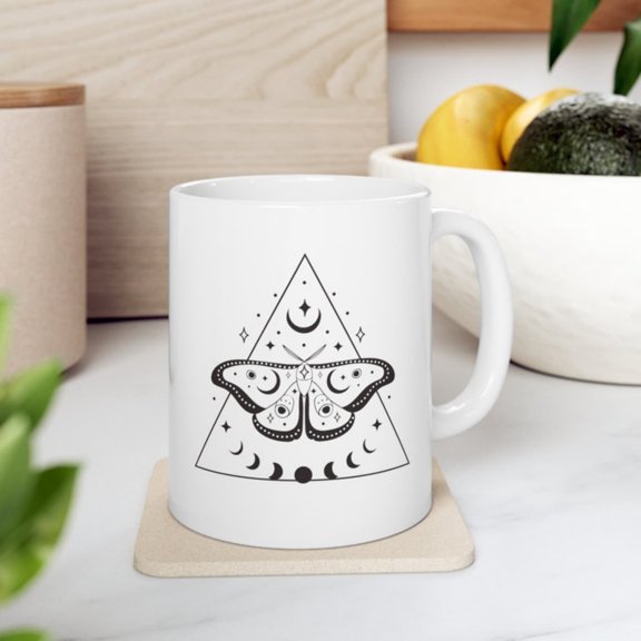 Moth Moon Phase Mug Lunar phases moon phases mug Butterfly Moth Moon Mug Celestial mug Boho Mtil mug Witchy mug Celestial moth cup.jpg