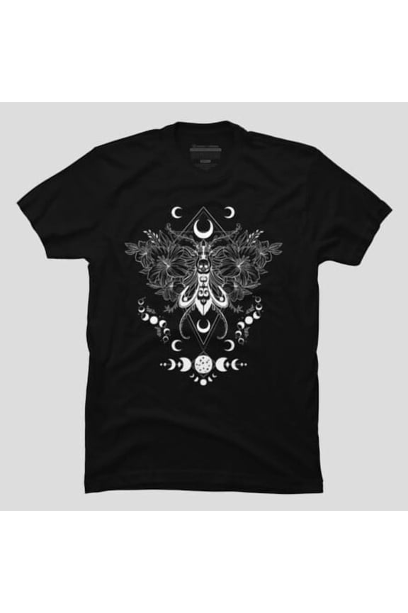 Moth Moon Phases Celestial Insect, H28833 Unisex T-Shirt, Up to 5XL Available