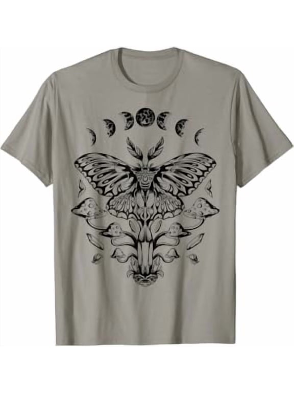 Moth Moon Phases Tarot Butterfly T-Shirt All Size S-5XL