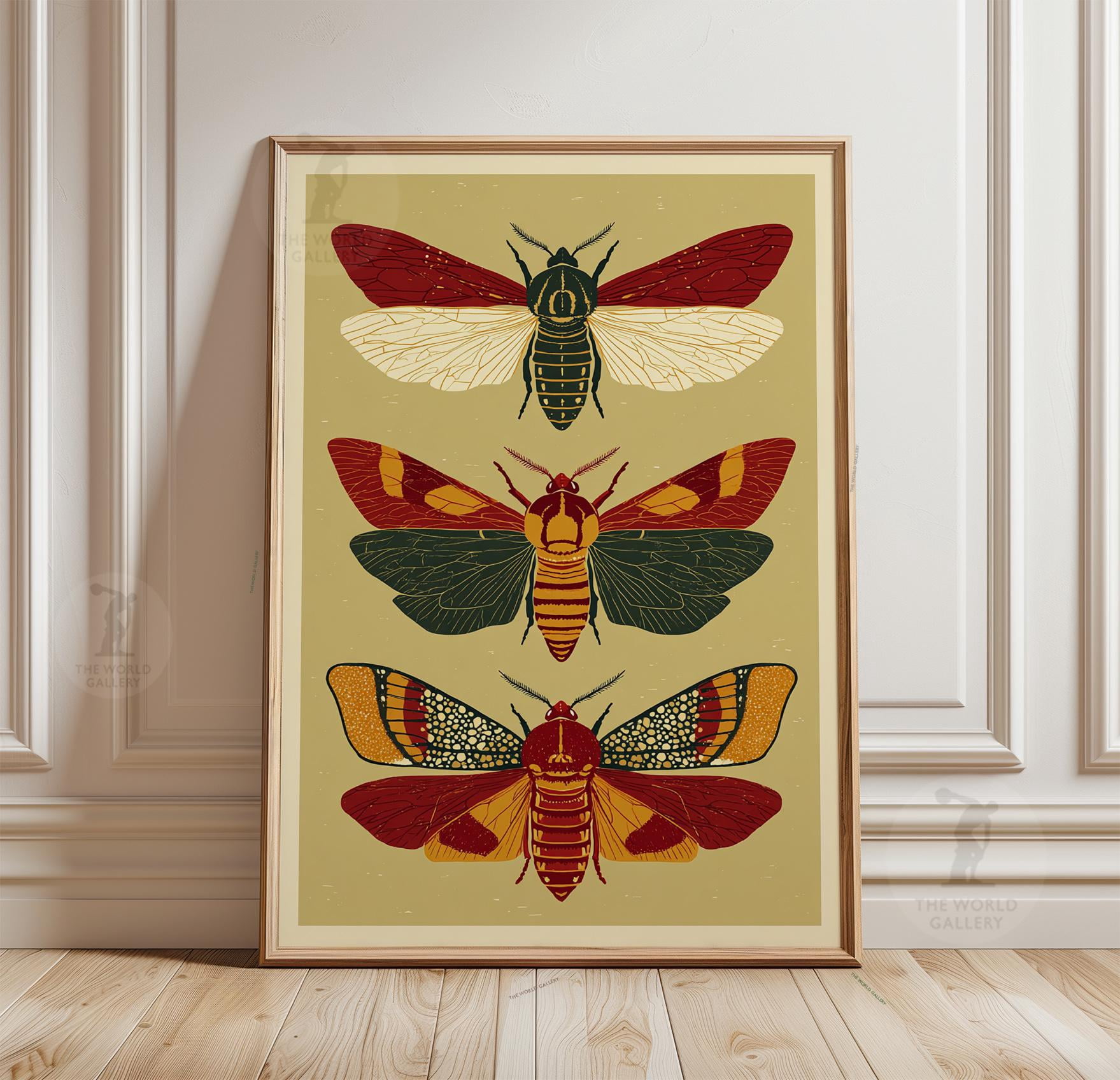 Pure Bug Moth Poster, Vintage Insect Wall Art, Natural History Entomology Print ...