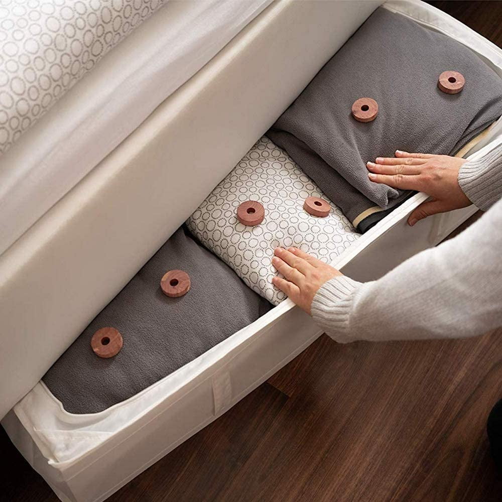 Moth Repellent,30 Pack Natural Cedar Wood Flower Blocks for Closet