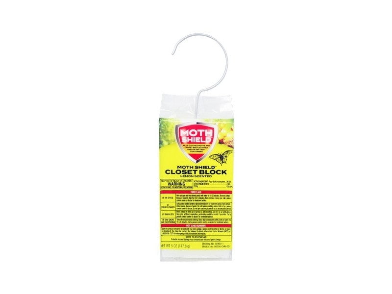 Moth Shield Closet Block Lemon Scented, 5 oz. (2 pack)