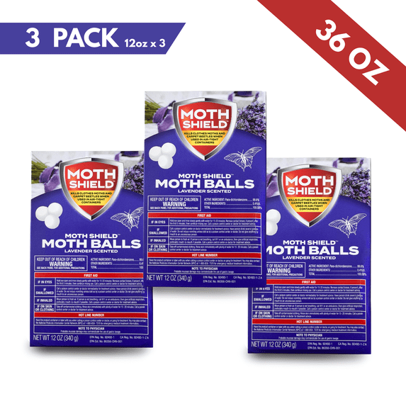 Moth Shield Moth Balls 12 oz., 3 pk., Lavender Scented